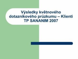 Prezentace (autor neznámý) - klientela TP SANANIM v roce 2007